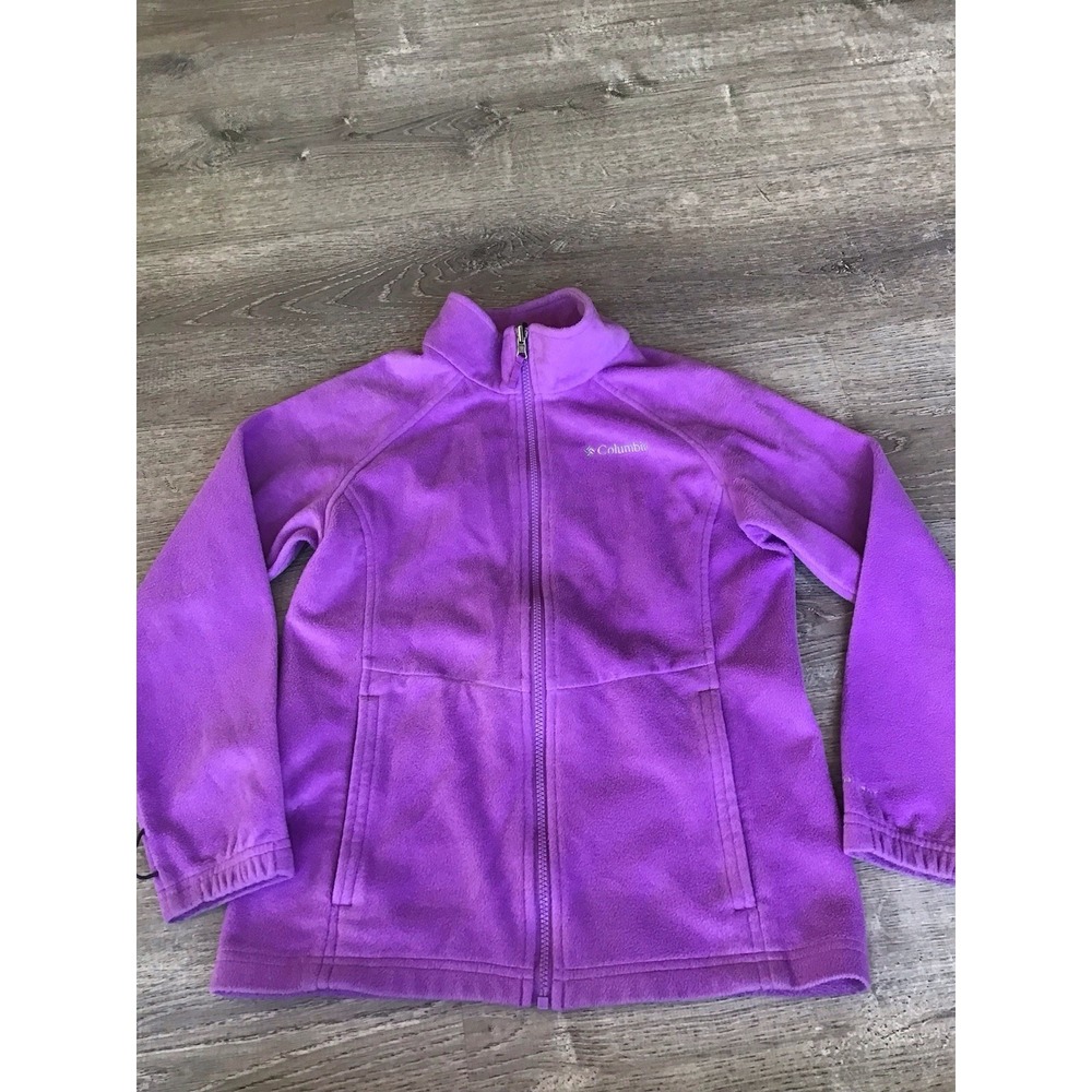 Columbia Youth Girls Size L Large 14/16 Omni Heat Jacket Coat Purple